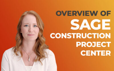 Sage Construction Project Center – An Overview
