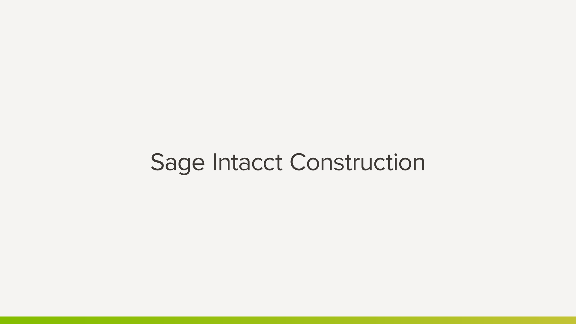 Sage Intacct, Brought to you by Bangert, Inc.