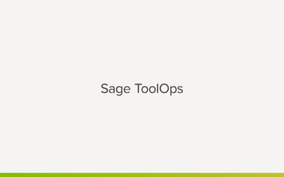 Product Sheet: Sage ToolOps