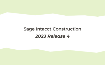 What’s New In Sage Intacct’s 2023 R4 Update?